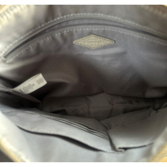 FOSSIL Elise Pebbled Leather Crossbody Shoulder Bag Purse Gray-Taupe Color - Picture 5 of 7